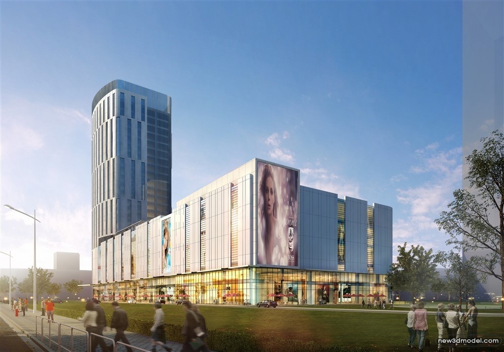 3D Models of Commercial Building – Exterior 3D Scenes – 385 – VRAY - thumbnail 4