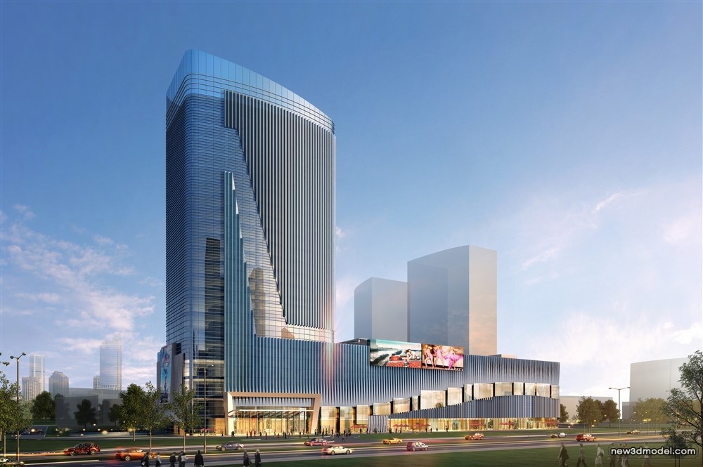 3D Models of Commercial Building – Exterior 3D Scenes – 385 – VRAY - thumbnail 5