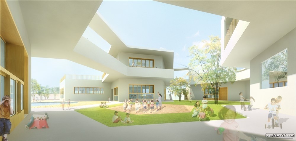 3D Models of Commercial Building – Exterior 3D Scenes – 383 – VRAY - thumbnail 3