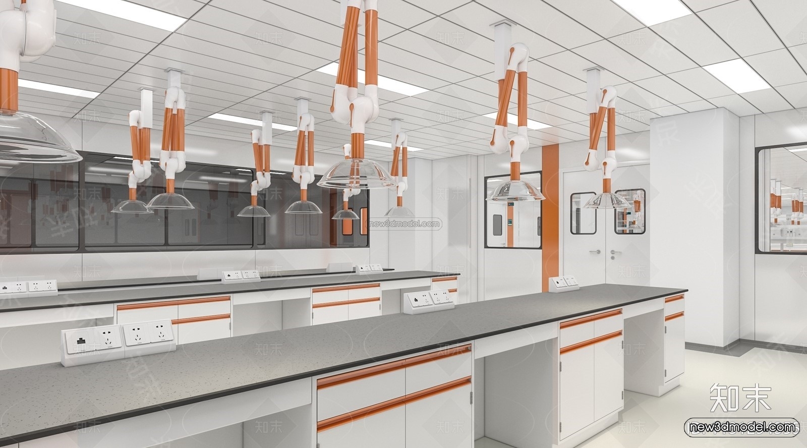 Interior 3D Model of Laboratory – 3D Scene – 002 – VRAY - thumbnail 4