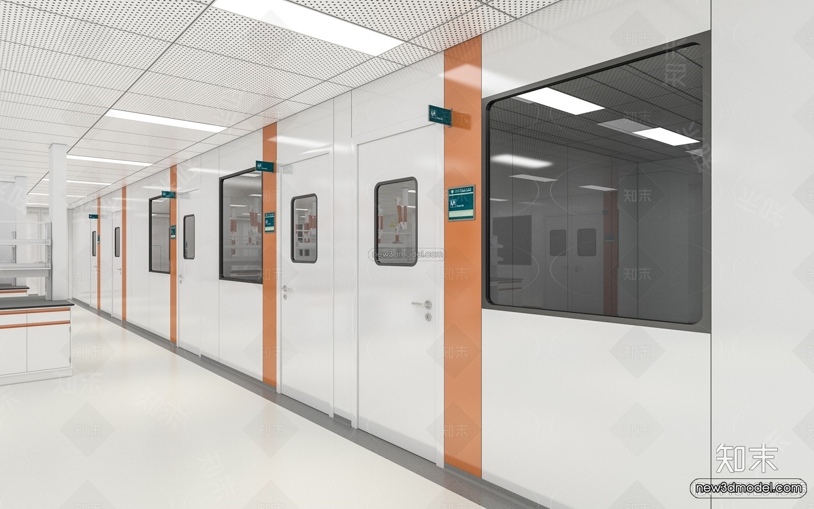 Interior 3D Model of Laboratory – 3D Scene – 002 – VRAY - thumbnail 3