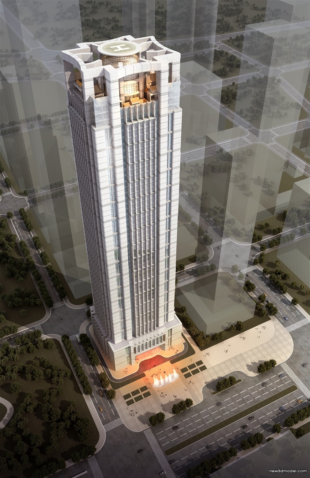 3D Models of Commercial Building – Exterior 3D Scenes – 828 – VRAY - thumbnail 4