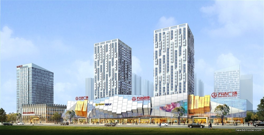 3D Models of Commercial Building – Exterior 3D Scenes – 389 – VRAY - thumbnail 4