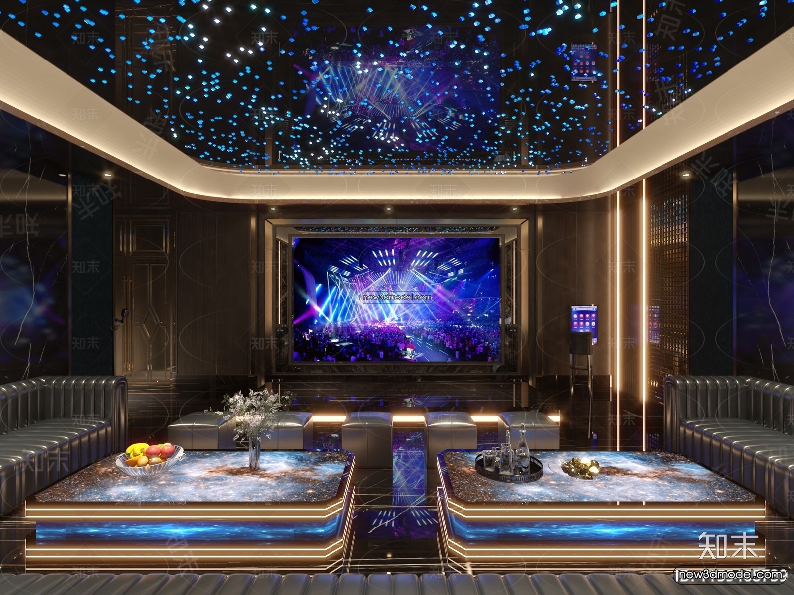 Interior 3D Model of KTV – 3D Blocks – 066 – VRAY - thumbnail 2