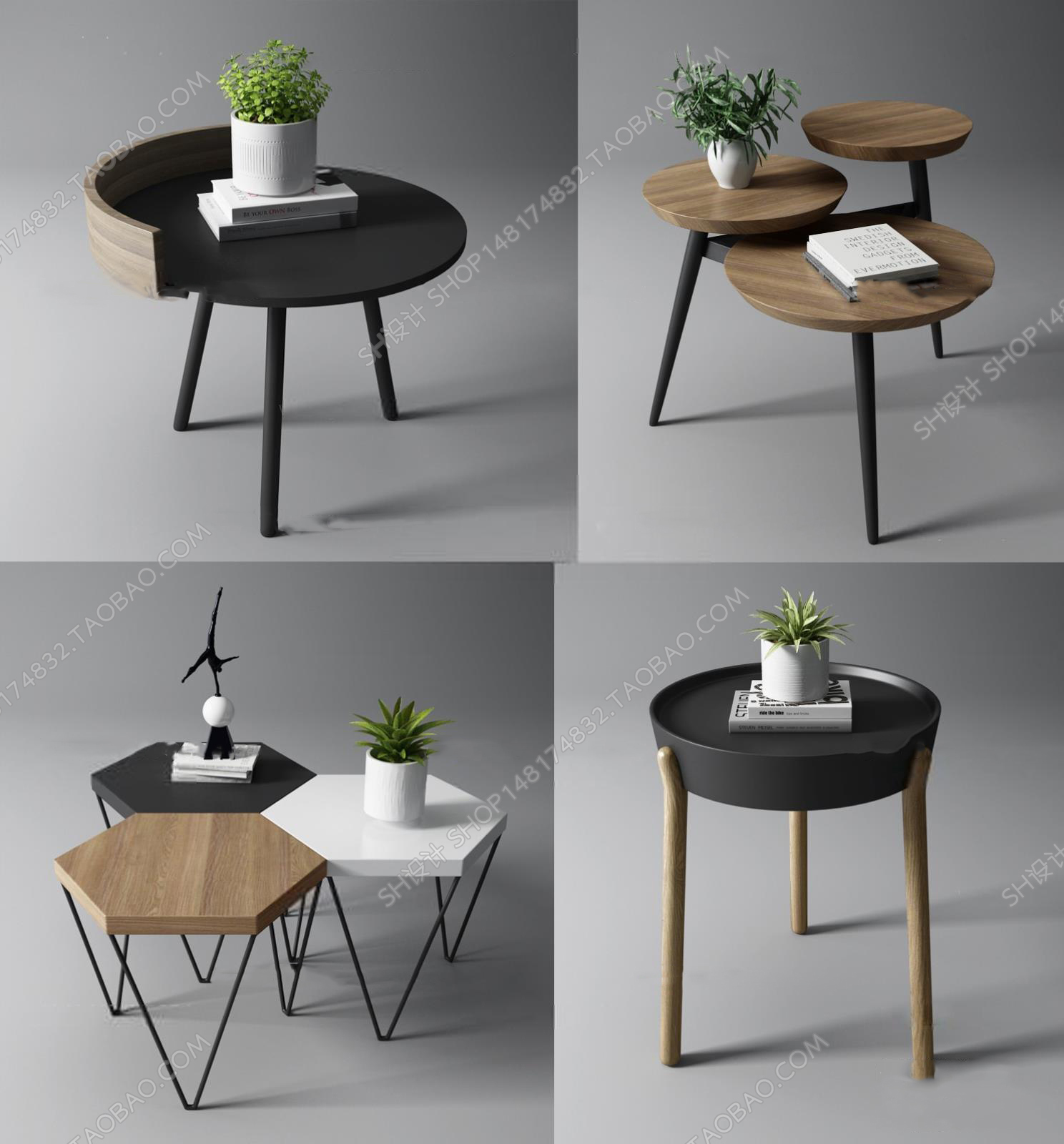 3DSKY MODELS – COFFEE TABLE 3D MODELS – 019 - thumbnail 1
