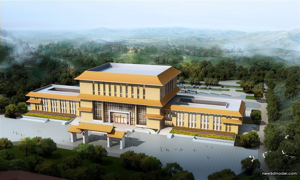 3D Models of Commercial Building – Exterior 3D Scenes – 836 – VRAY - thumbnail 3