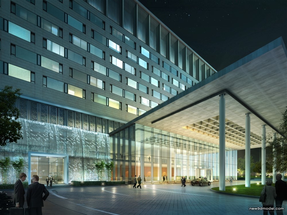 3D Models of Commercial Building – Exterior 3D Scenes – 839 – VRAY - thumbnail 2