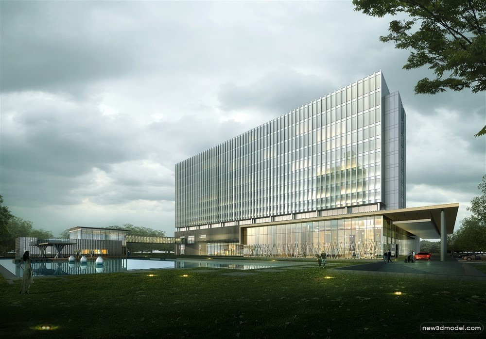 3D Models of Commercial Building – Exterior 3D Scenes – 839 – VRAY - thumbnail 4