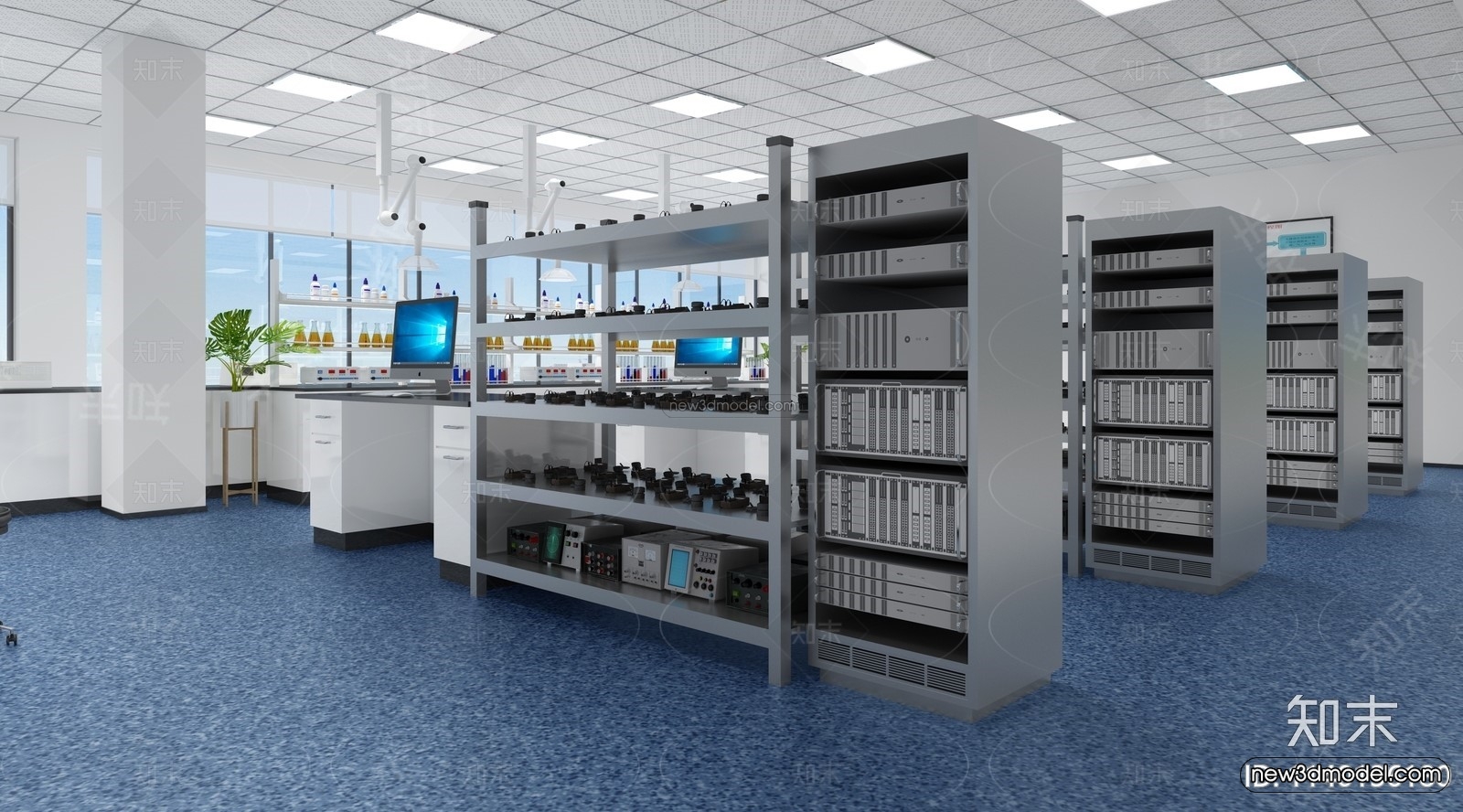 Interior 3D Model of Laboratory – 3D Scene – 052 – VRAY - thumbnail 2