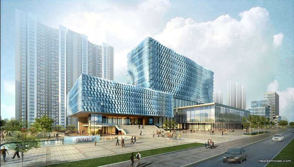 3D Models of Commercial Building – Exterior 3D Scenes – 390 – VRAY - thumbnail 4