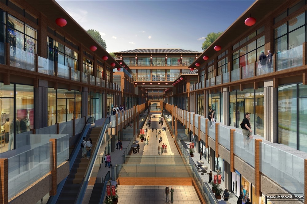3D Models of Commercial Building – Exterior 3D Scenes – 849 – VRAY - thumbnail 5