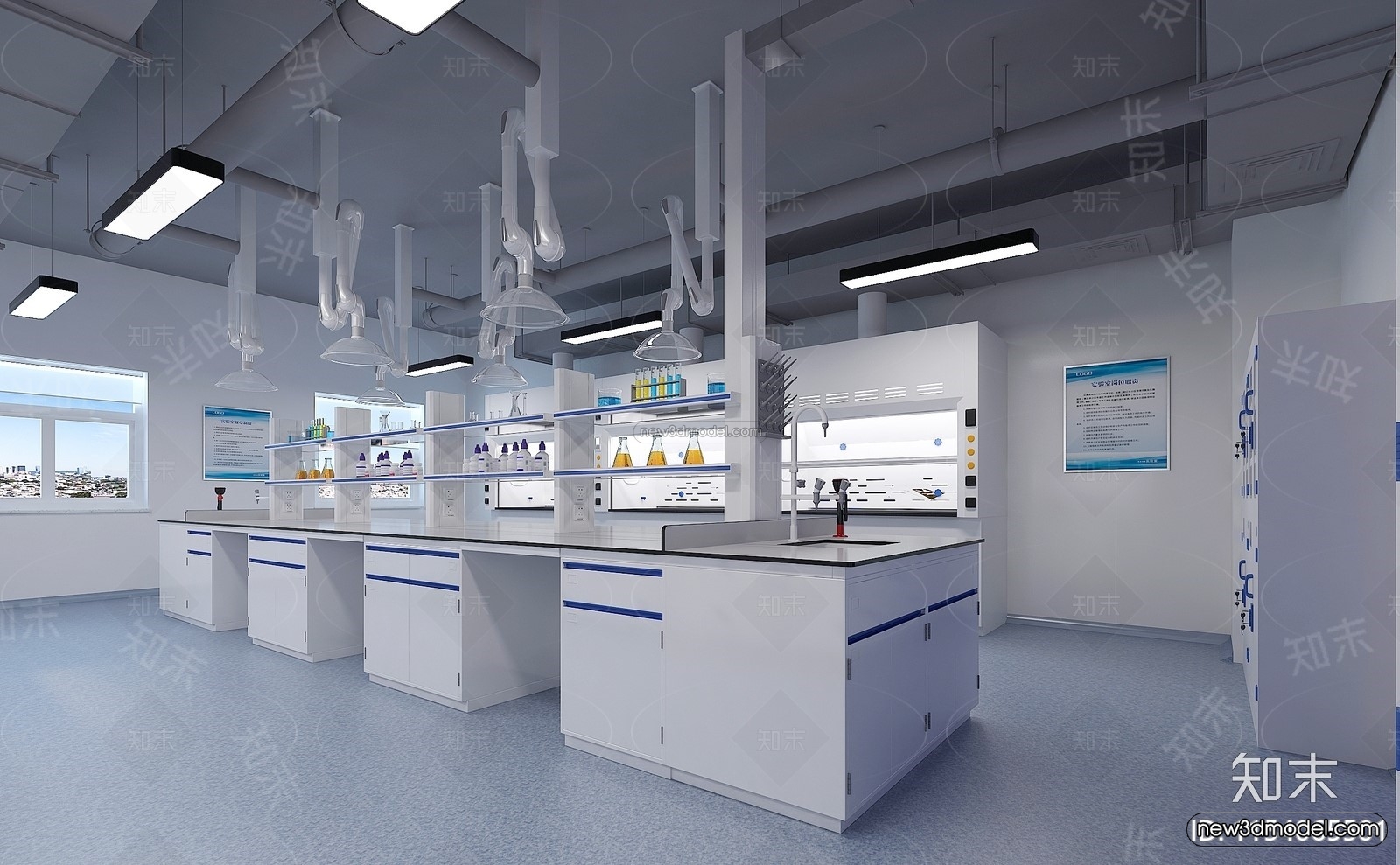 Interior 3D Model of Laboratory – 3D Scene – 063 – VRAY - thumbnail 3