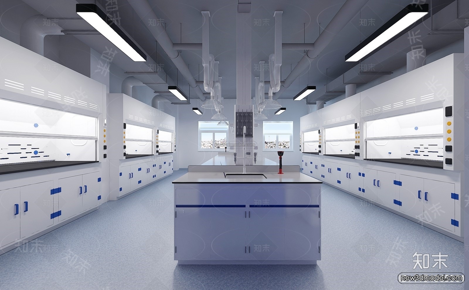 Interior 3D Model of Laboratory – 3D Scene – 063 – VRAY - thumbnail 2