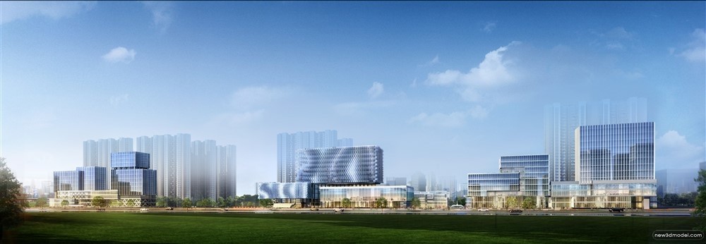 3D Models of Commercial Building – Exterior 3D Scenes – 390 – VRAY - thumbnail 2