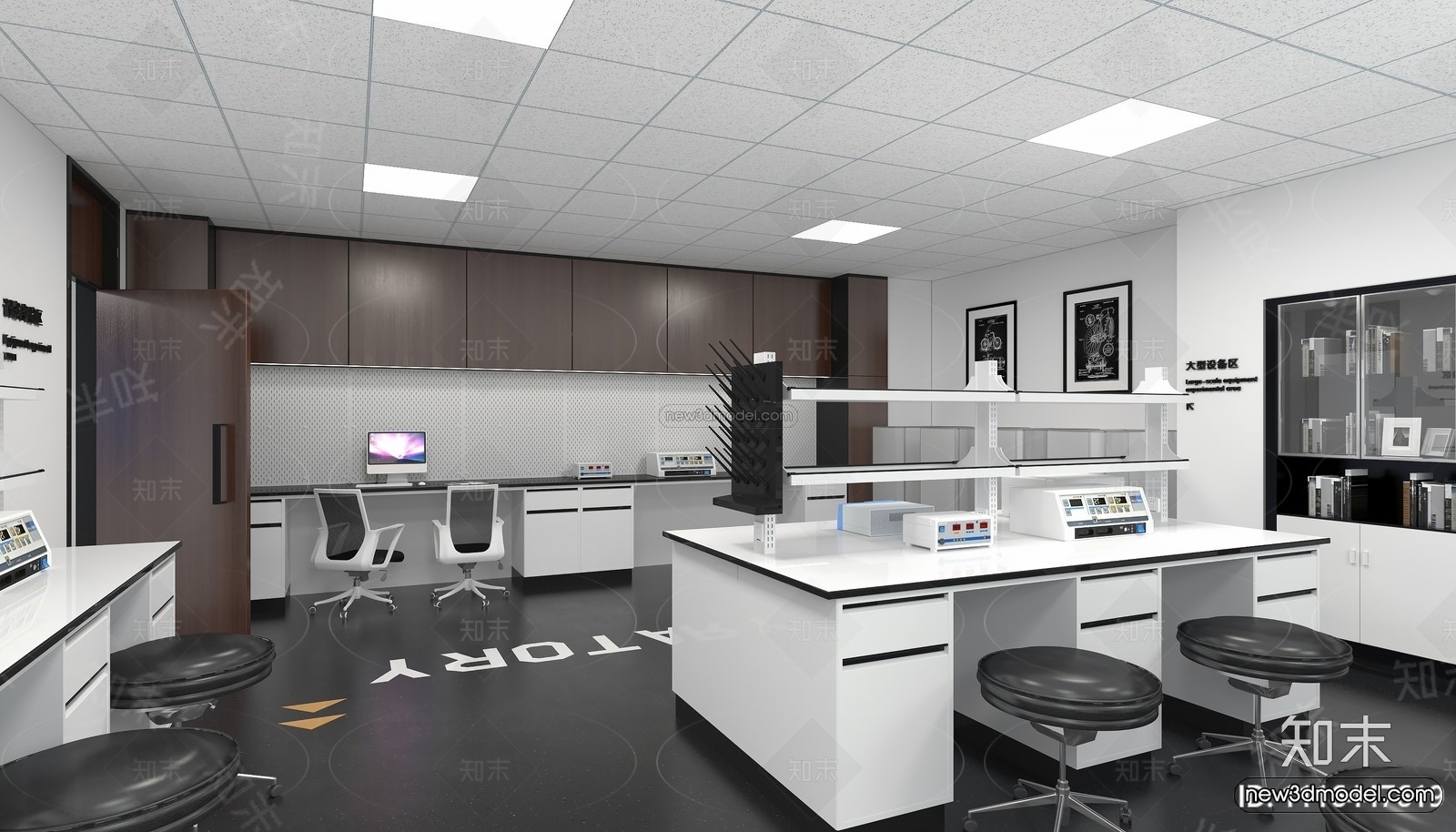 Interior 3D Model of Laboratory – 3D Scene – 067 – VRAY - thumbnail 2