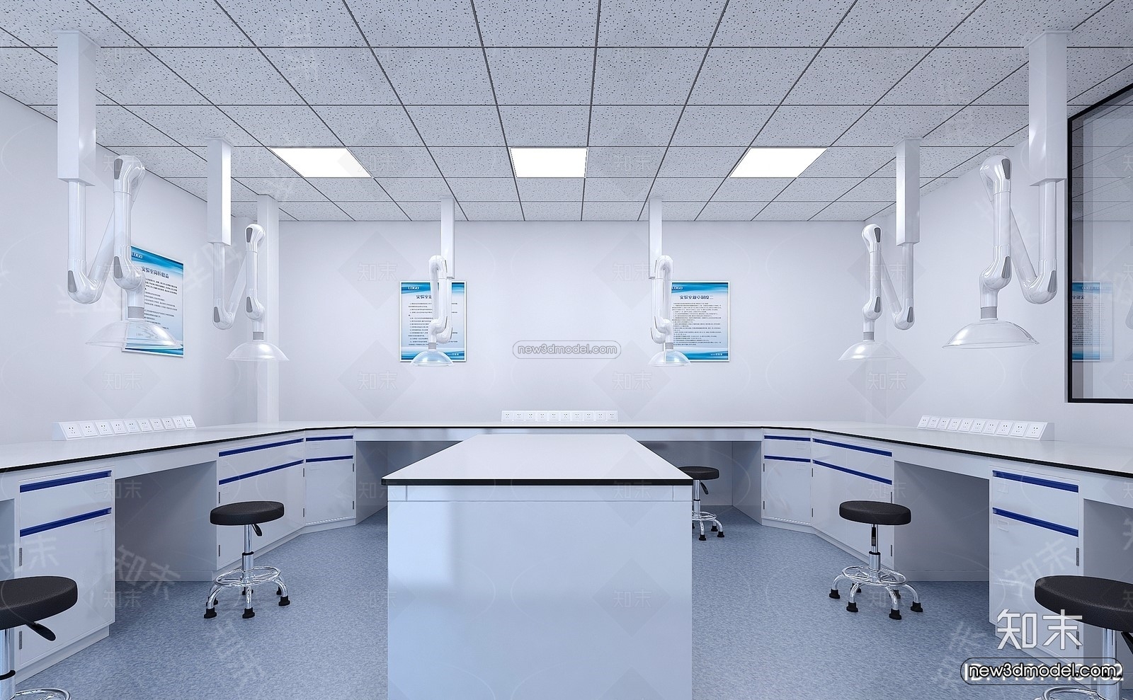 Interior 3D Model of Laboratory – 3D Scene – 066 – VRAY - thumbnail 2