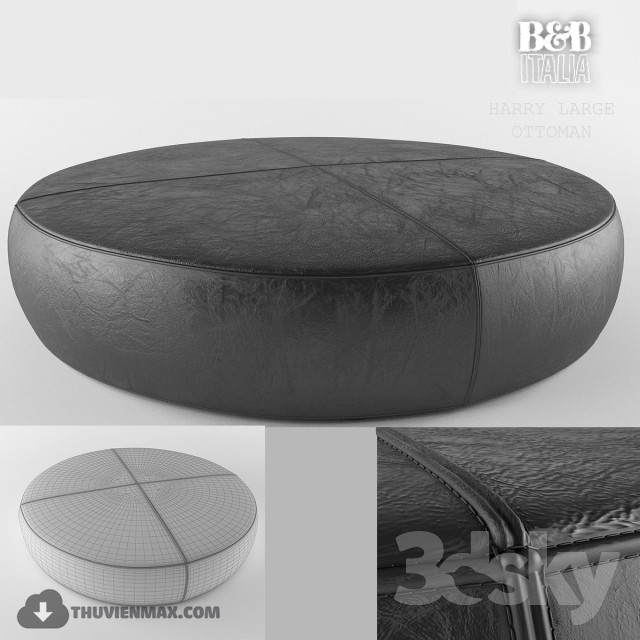 3DSKY MODELS – POUF 3D MODELS – 022 - thumbnail 1