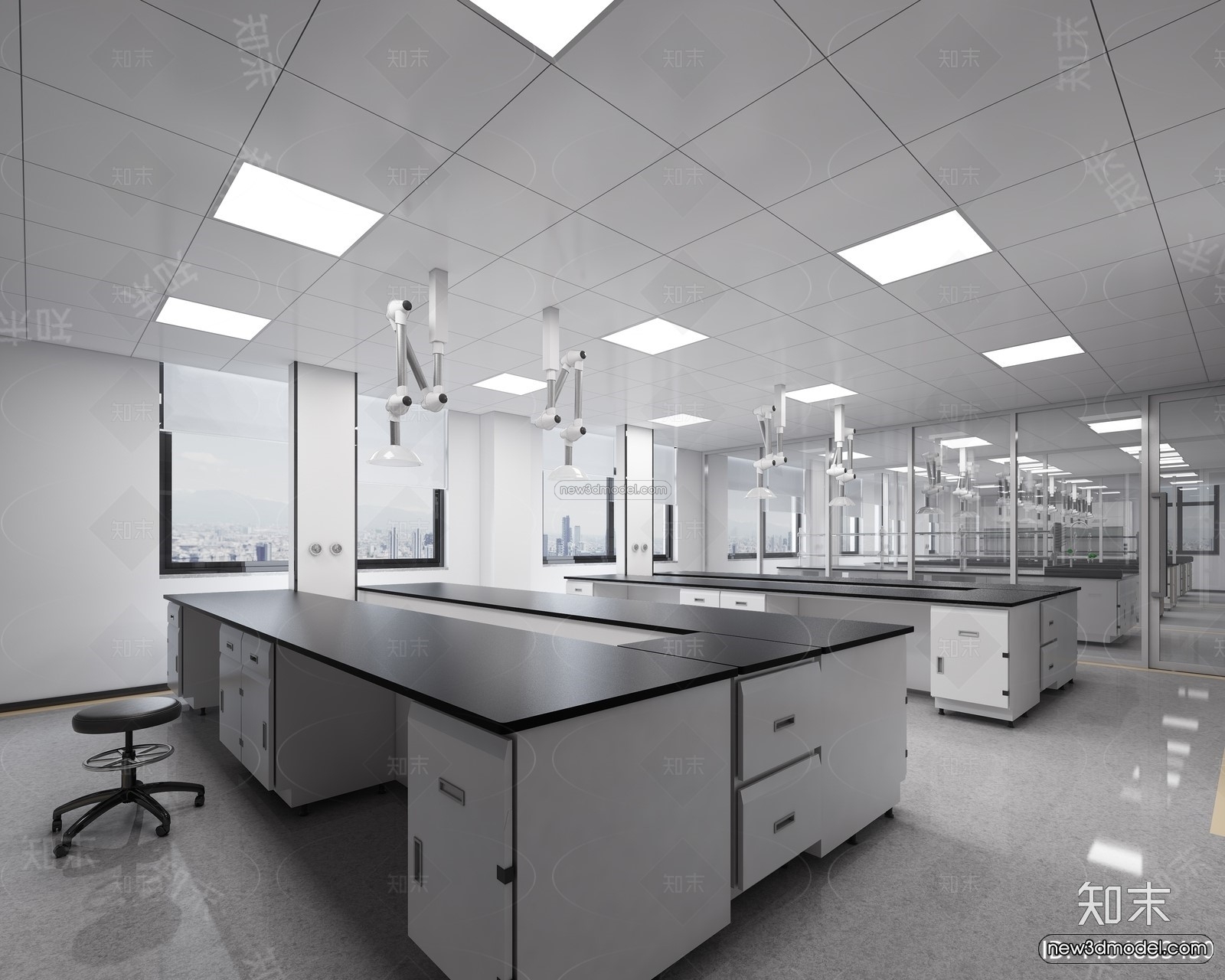 Interior 3D Model of Laboratory – 3D Scene – 069 – VRAY - thumbnail 2