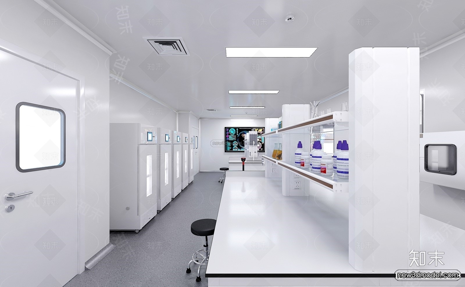 Interior 3D Model of Laboratory – 3D Scene – 071 – VRAY - thumbnail 2