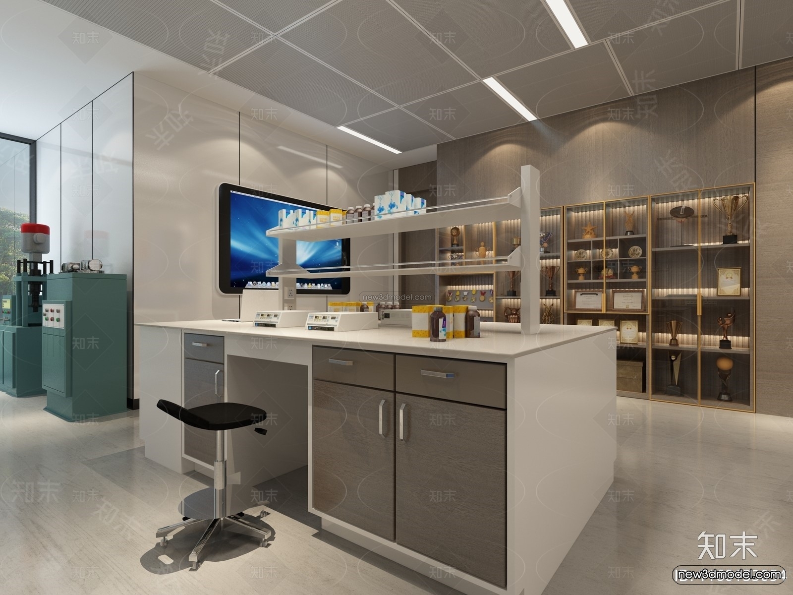 Interior 3D Model of Laboratory – 3D Scene – 074 – VRAY - thumbnail 3