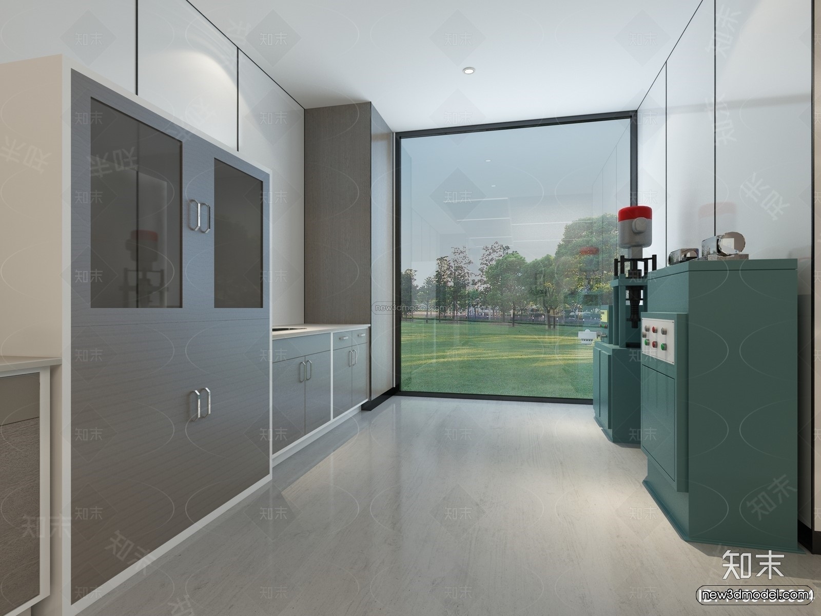 Interior 3D Model of Laboratory – 3D Scene – 074 – VRAY - thumbnail 2