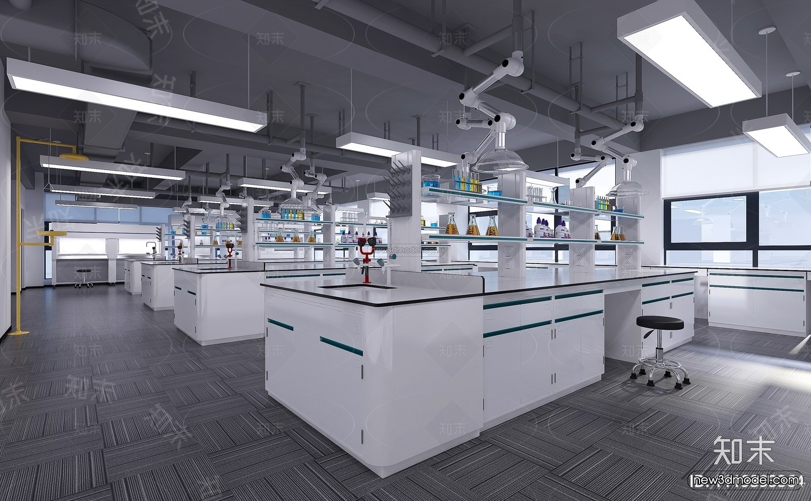 Interior 3D Model of Laboratory – 3D Scene – 076 – VRAY - thumbnail 3