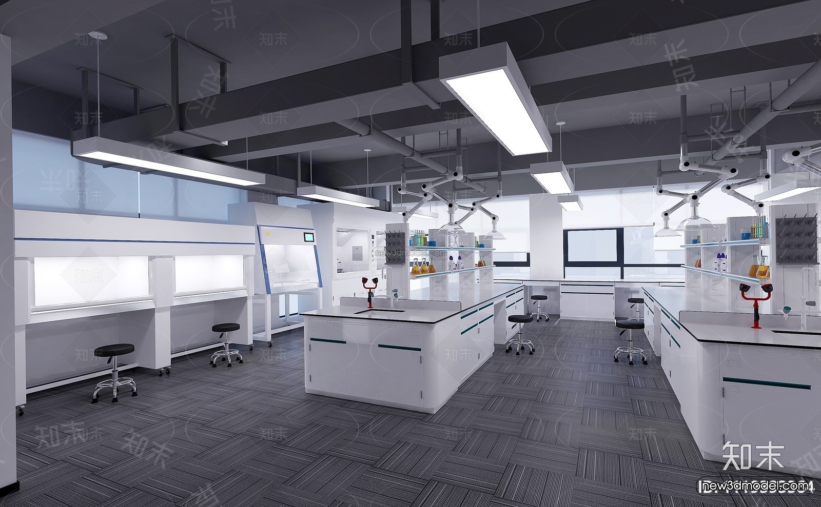 Interior 3D Model of Laboratory – 3D Scene – 076 – VRAY - thumbnail 2