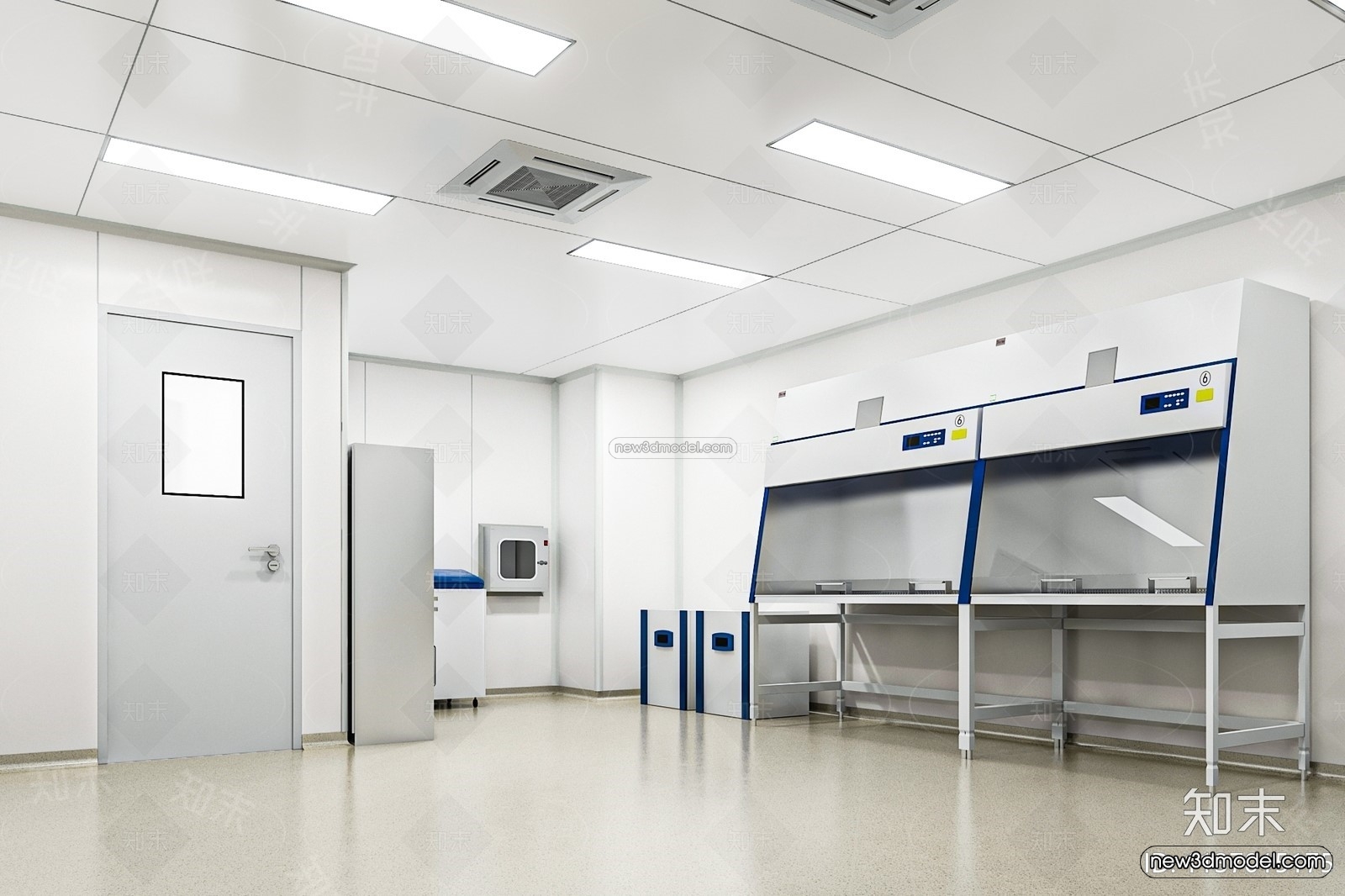 Interior 3D Model of Laboratory – 3D Scene – 084 – VRAY - thumbnail 2