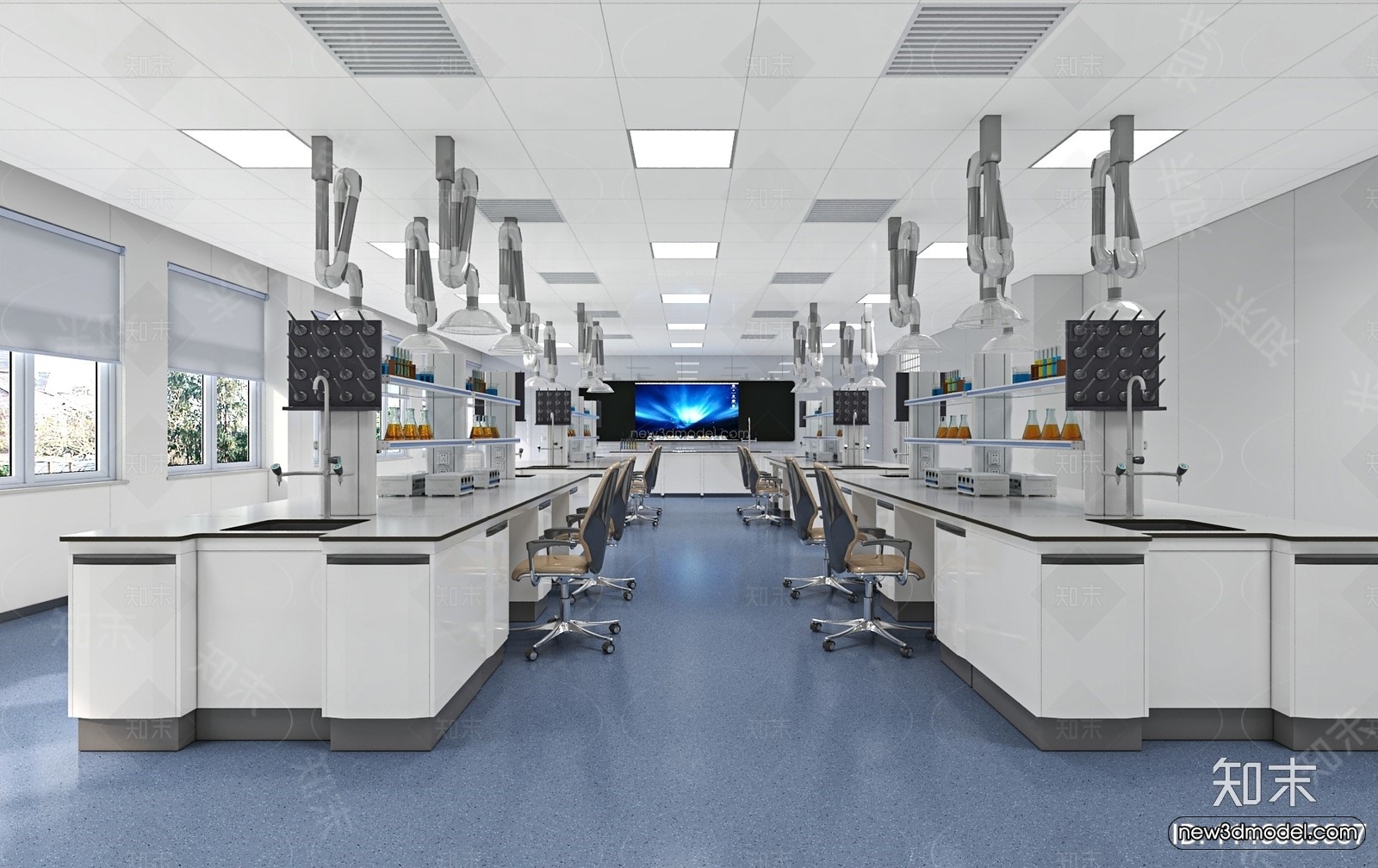 Interior 3D Model of Laboratory – 3D Scene – 082 – VRAY - thumbnail 2