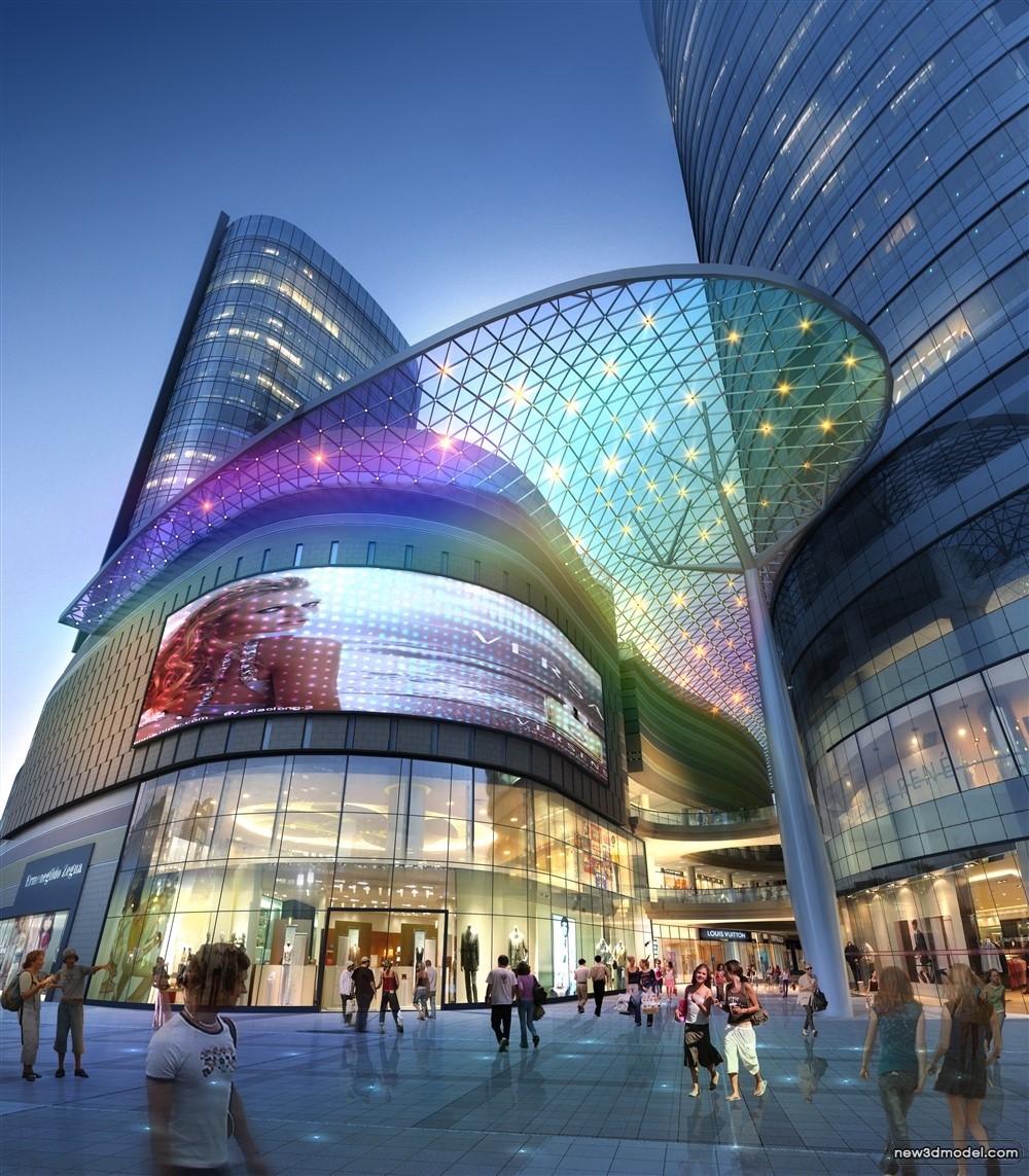 3D Models of Commercial Building – Exterior 3D Scenes – 394 – VRAY - thumbnail 5