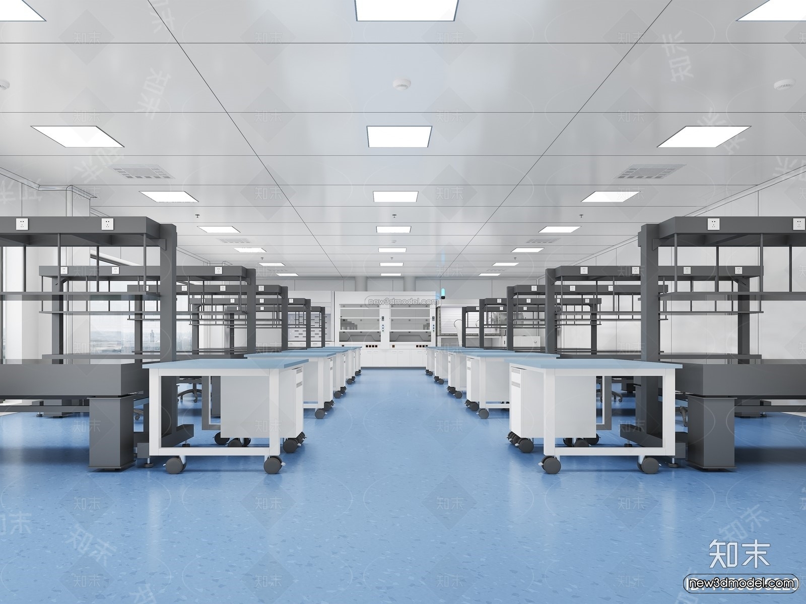 Modern Style Interior 3D Blocks and 3D Models – Laboratory 3D Scene – 1043 – CORONA - thumbnail 2