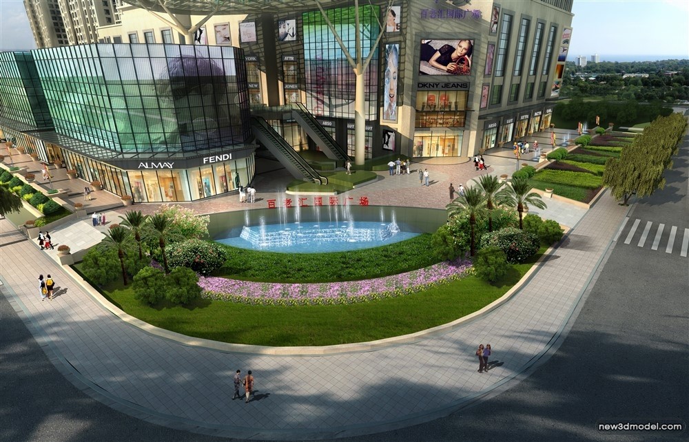 3D Models of Commercial Building – Exterior 3D Scenes – 866 – VRAY - thumbnail 2