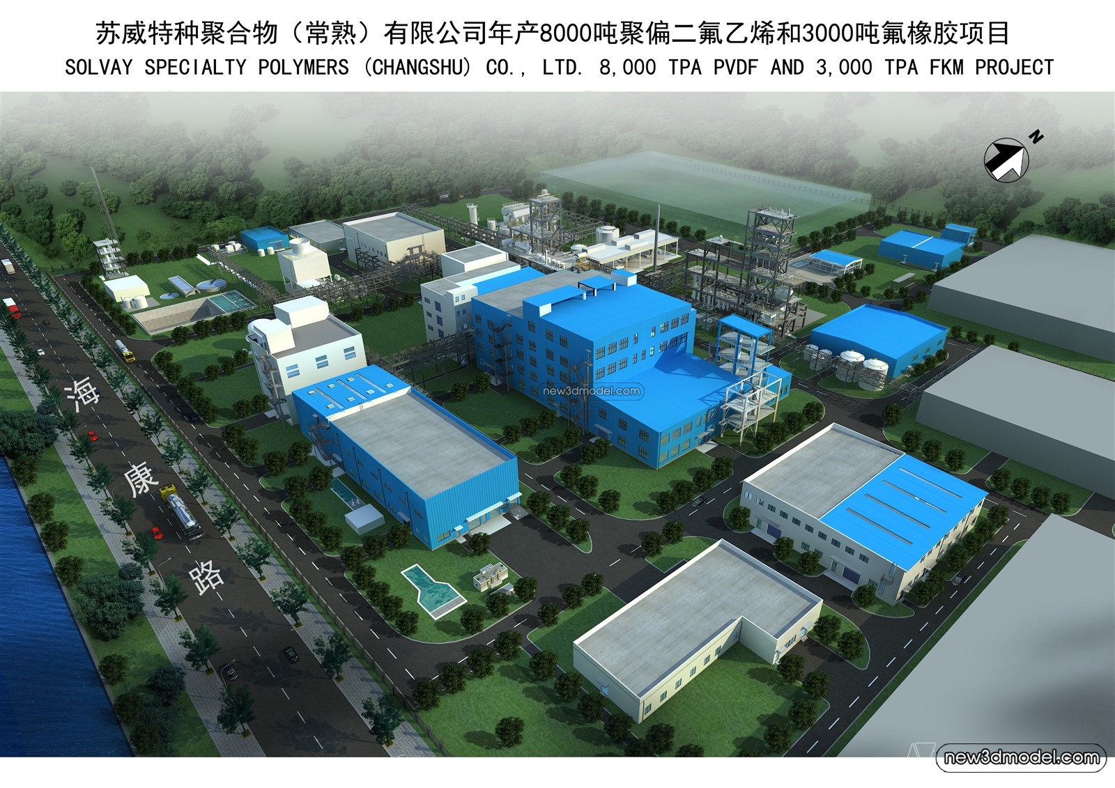Exterior 3D Models of Factory – 3D Scene – 031 – VRAY - thumbnail 5