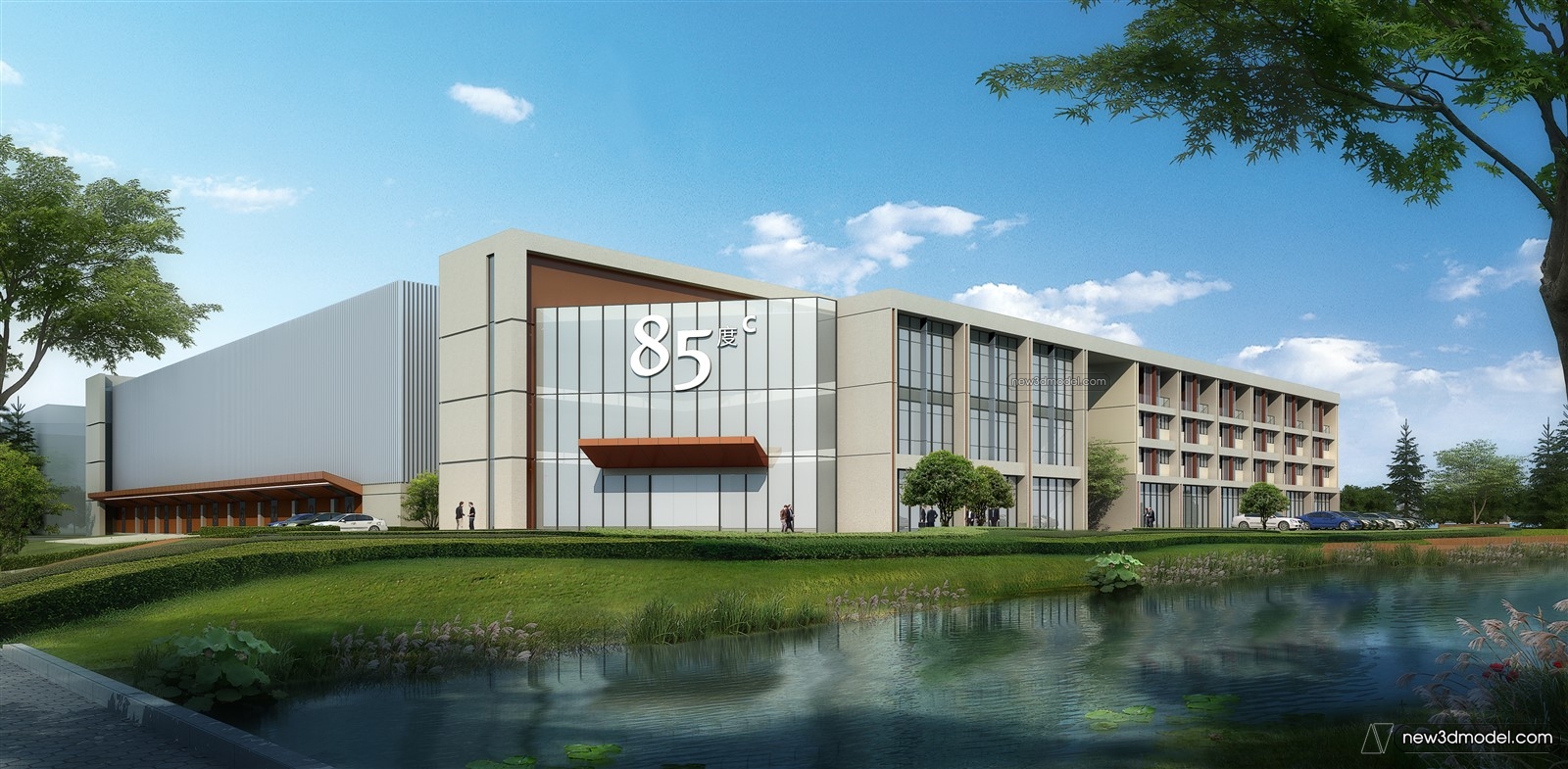Exterior 3D Models of Factory – 3D Scene – 030 – VRAY - thumbnail 2