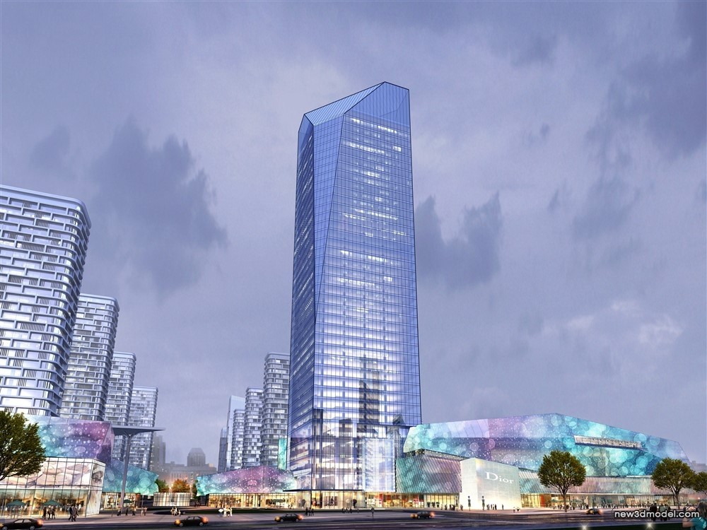 3D Models of Commercial Building – Exterior 3D Scenes – 877 – VRAY - thumbnail 2