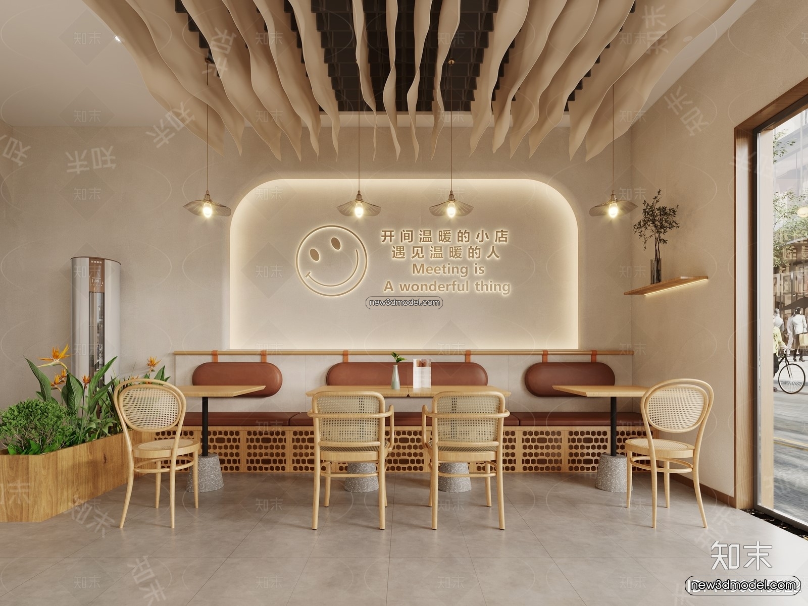 Restaurant and Fastfood 3D Scene – 3D Blocks – 253 – CORONA - thumbnail 3