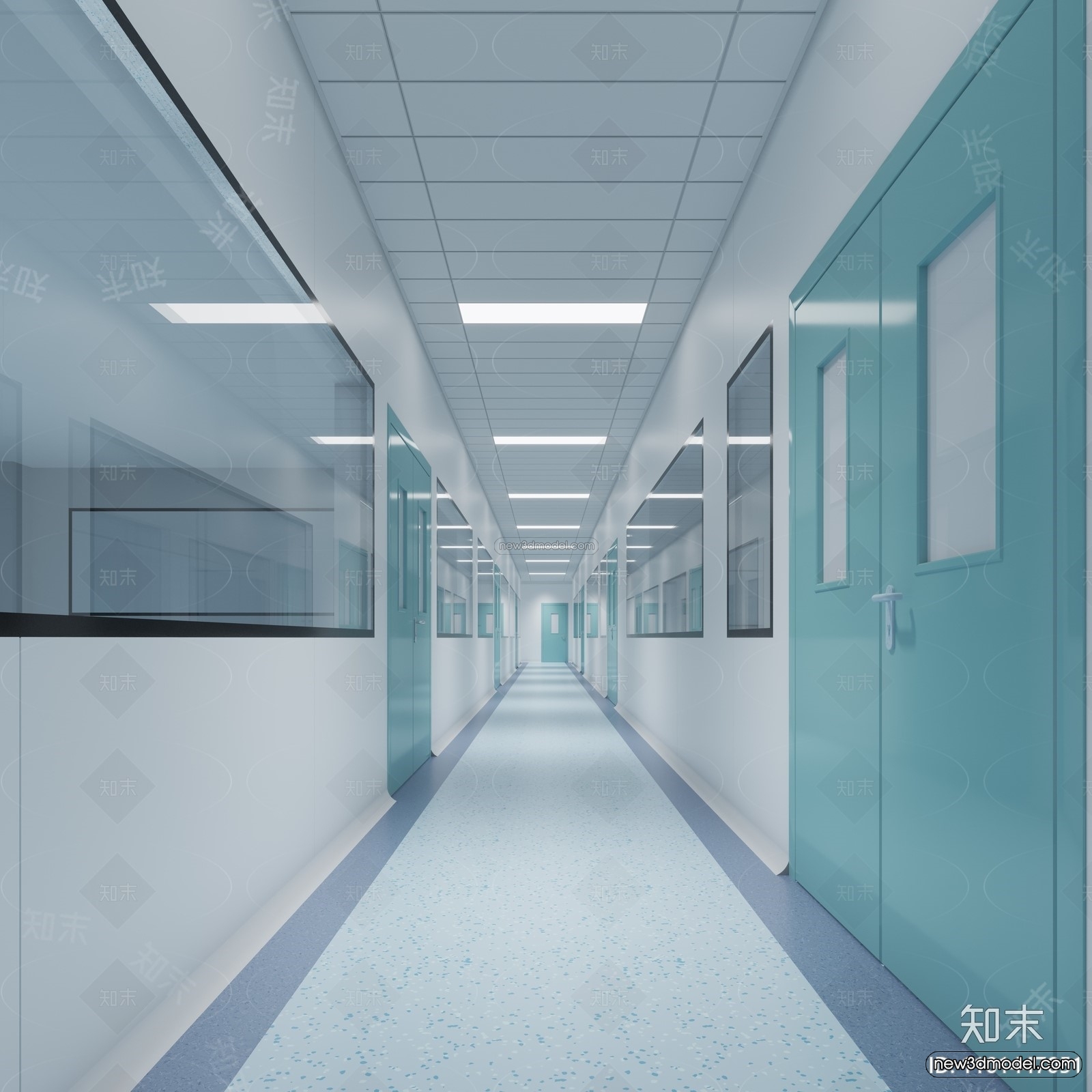 Modern Style Interior 3D Blocks and 3D Models – Laboratory 3D Scene – 1037 – CORONA - thumbnail 3