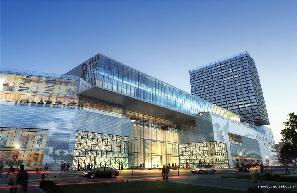 3D Models of Commercial Building – Exterior 3D Scenes – 878 – VRAY - thumbnail 2