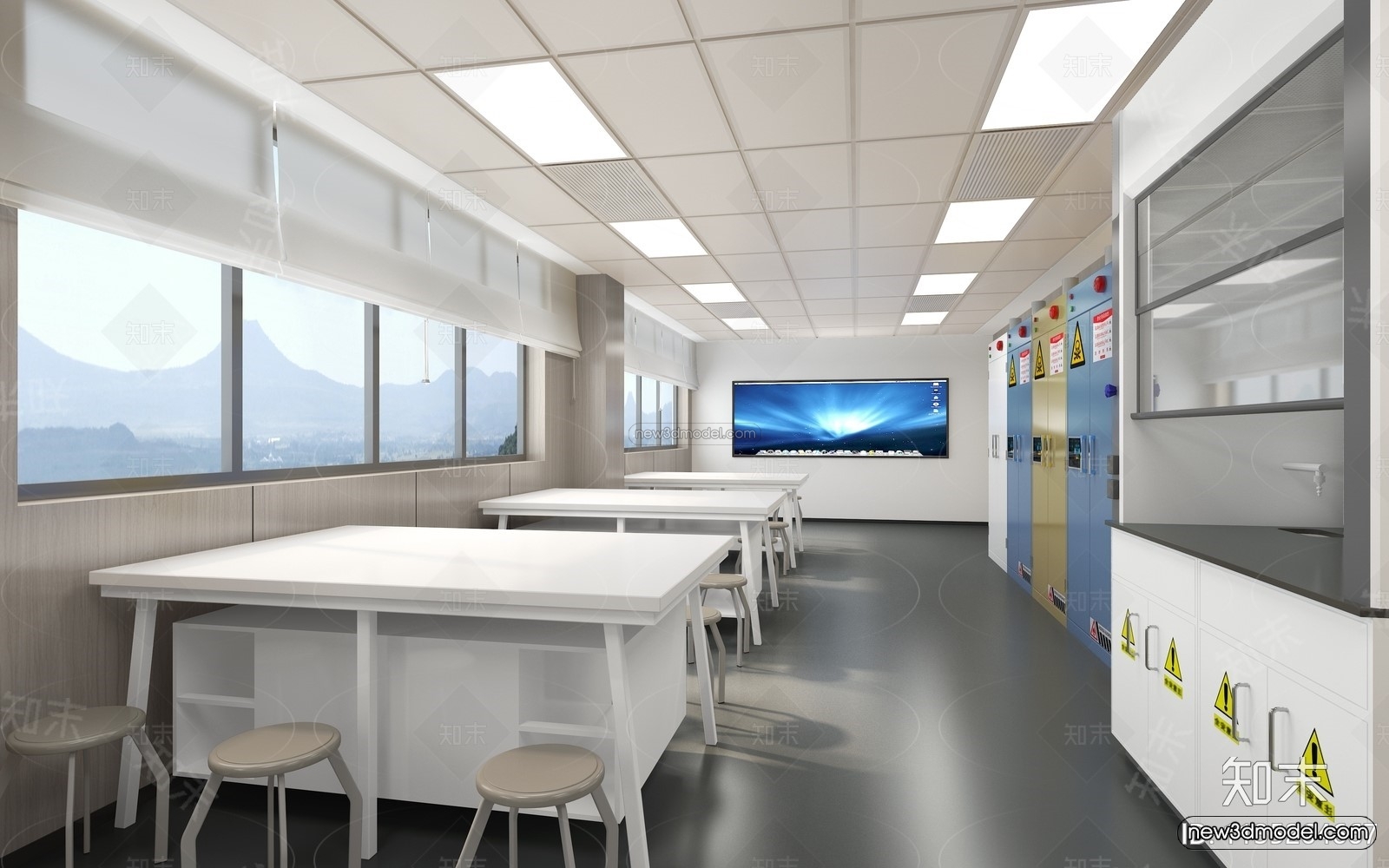Interior 3D Model of Laboratory – 3D Scene – 113 – VRAY - thumbnail 4