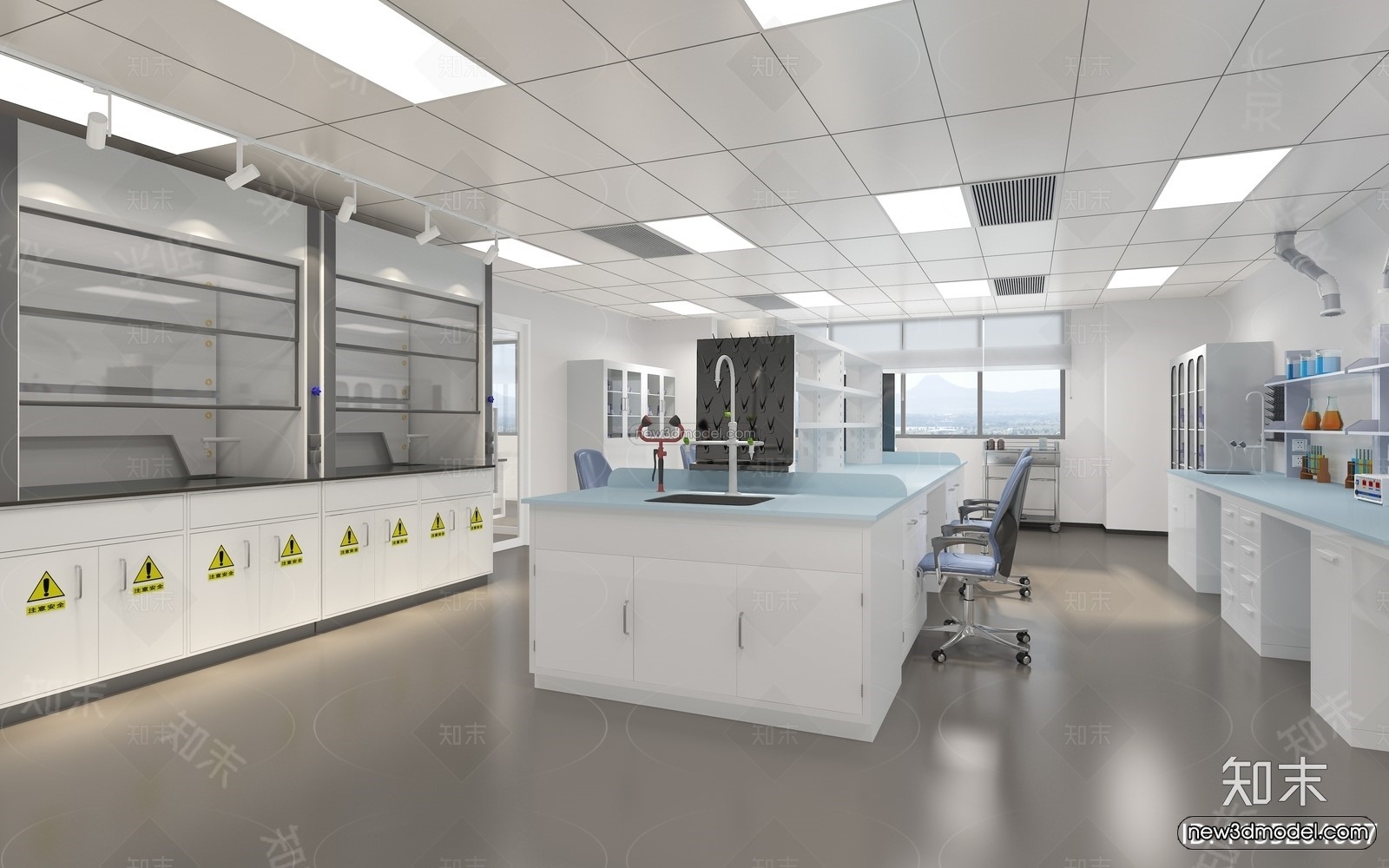 Interior 3D Model of Laboratory – 3D Scene – 113 – VRAY - thumbnail 2