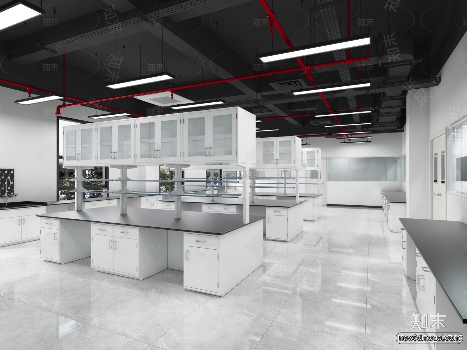 Interior 3D Model of Laboratory – 3D Scene – 114 – VRAY - thumbnail 2