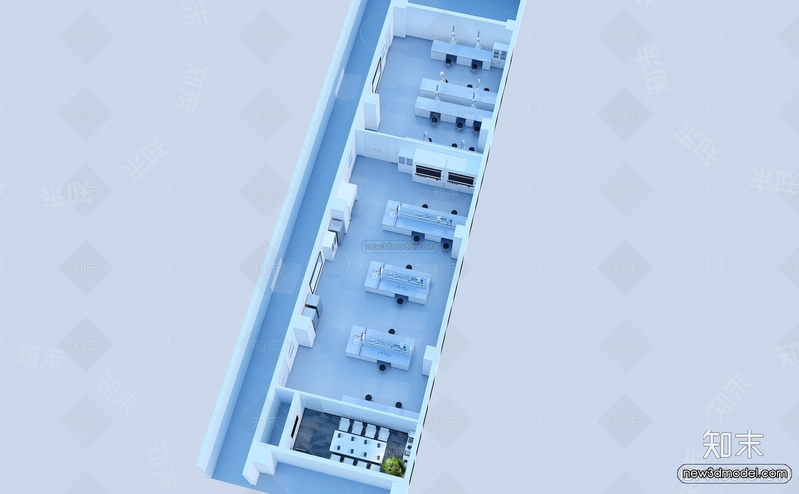 Interior 3D Model of Laboratory – 3D Scene – 009 – VRAY - thumbnail 3