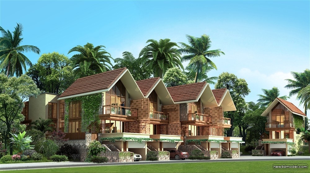 3D Models of Commercial Building – Exterior 3D Scenes – 883 – VRAY - thumbnail 4