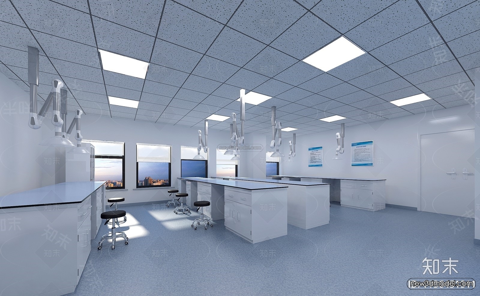 Interior 3D Model of Laboratory – 3D Scene – 009 – VRAY - thumbnail 2
