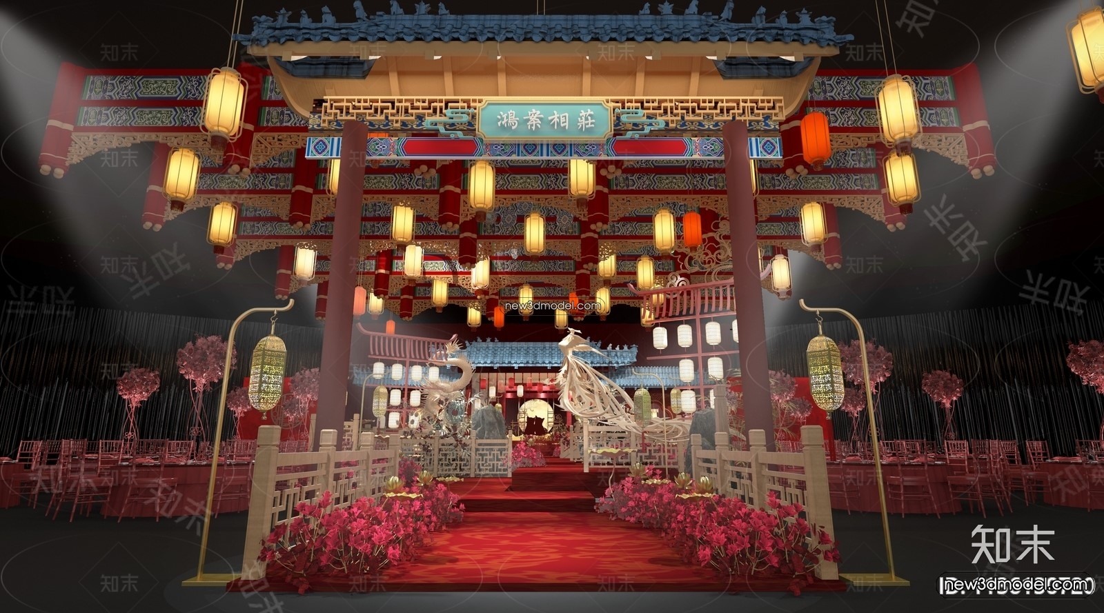 3D Model of Wedding Hall – 3D Scene – 104 – VRAY - thumbnail 3