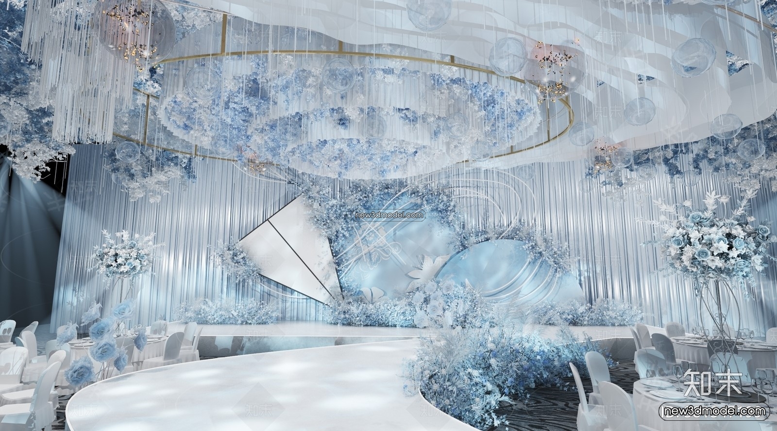 3D Model of Wedding Hall – 3D Scene – 057 – VRAY - thumbnail 4