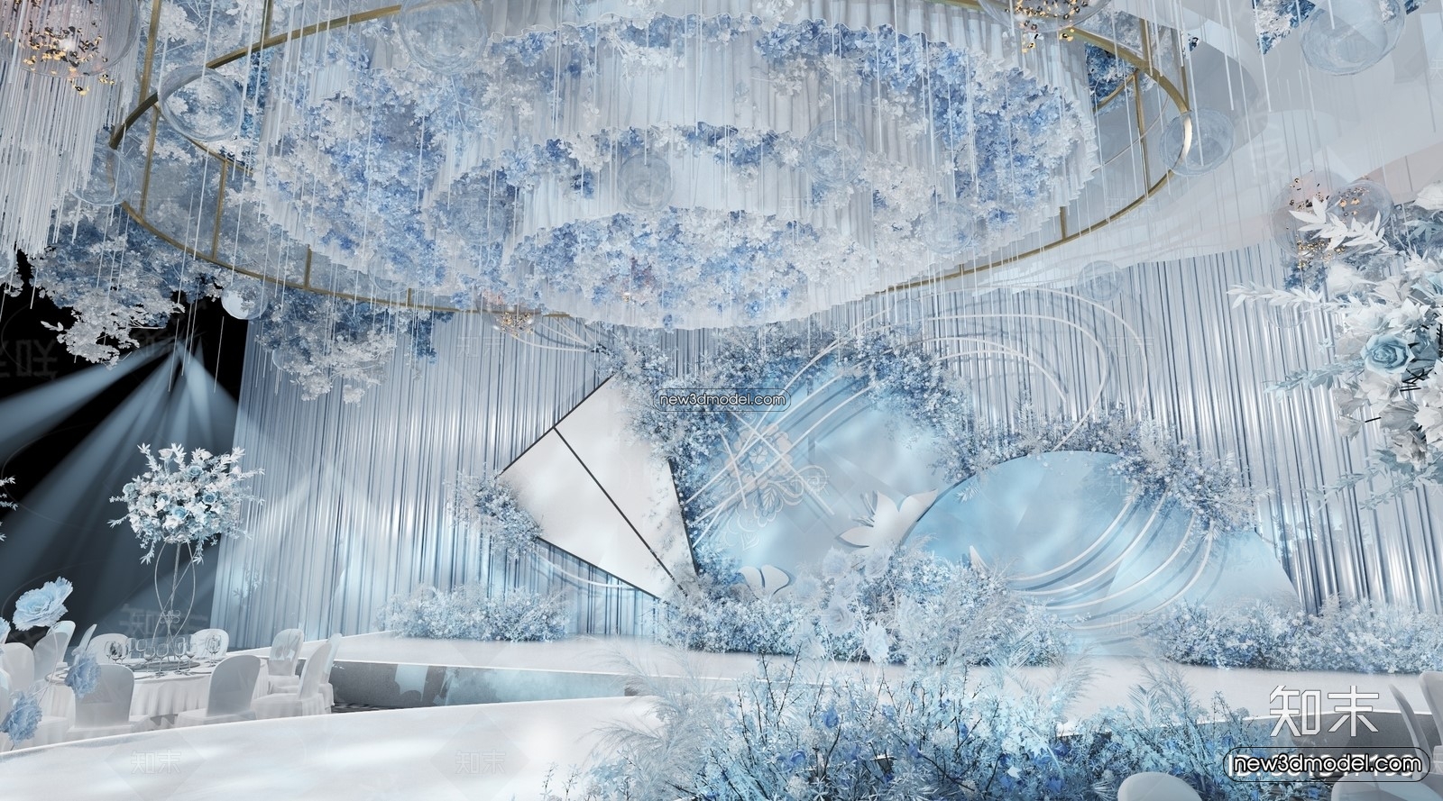 3D Model of Wedding Hall – 3D Scene – 057 – VRAY - thumbnail 3