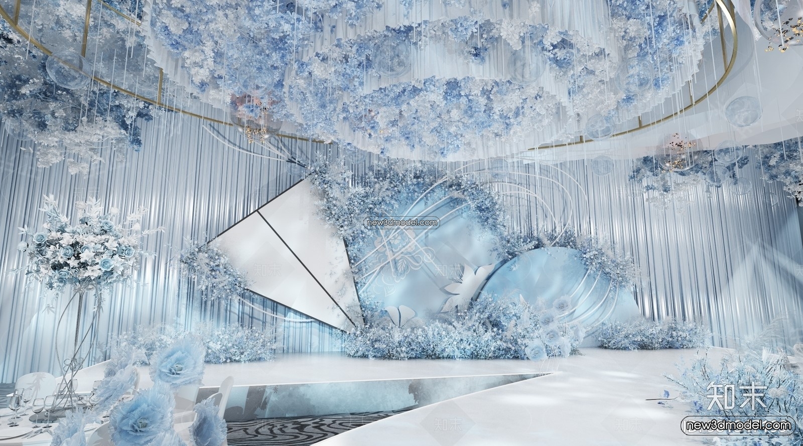 3D Model of Wedding Hall – 3D Scene – 057 – VRAY - thumbnail 2