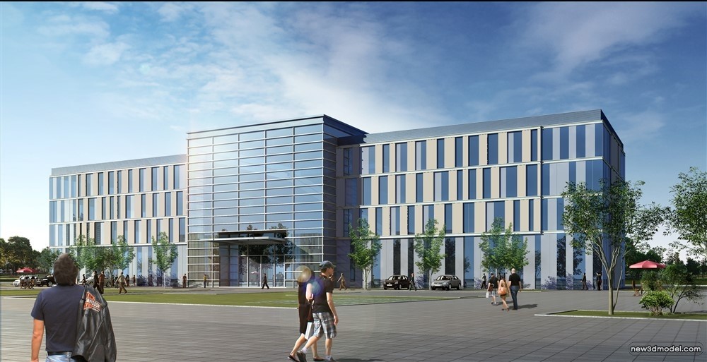 3D Models of Commercial Building – Exterior 3D Scenes – 405 – VRAY - thumbnail 3