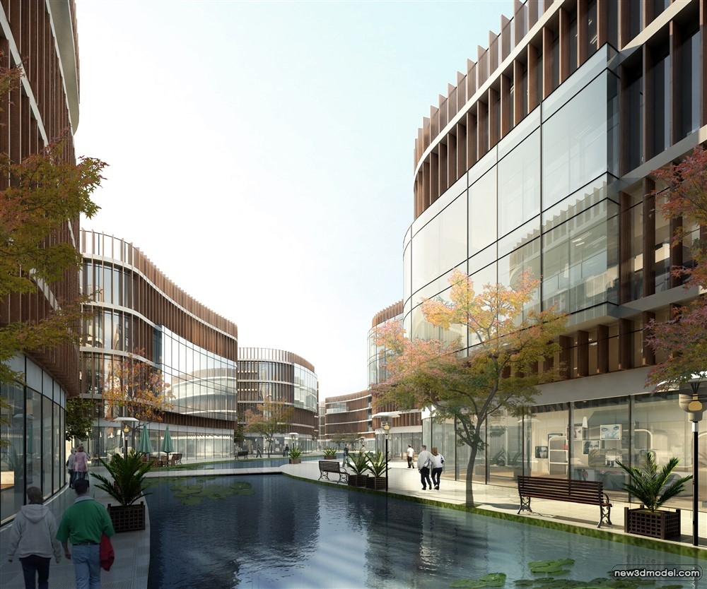 3D Models of Commercial Building – Exterior 3D Scenes – 589 – VRAY - thumbnail 2